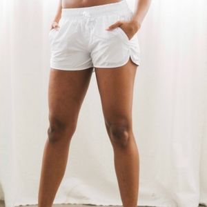 Zyia White Leopard Bomber Shorts